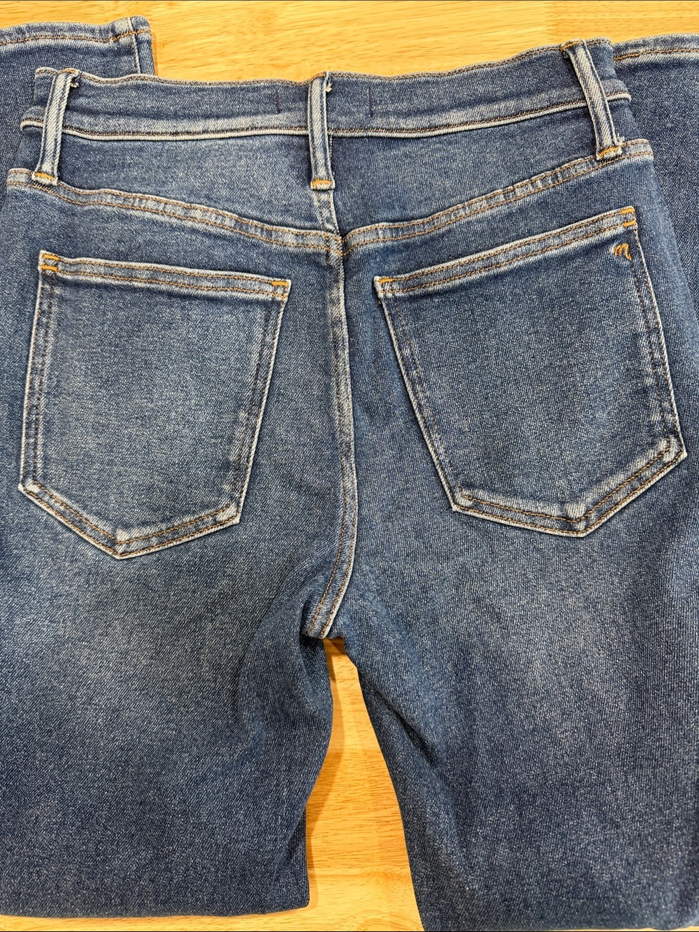 Madewell Women's Dark Blue High-Rise Skinny Jeans - Picture 4 of 5